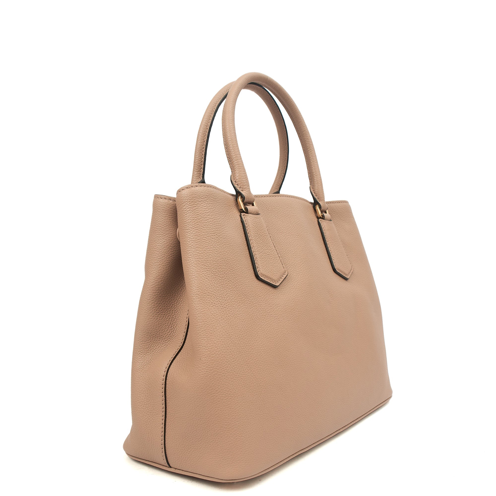 Prada Tote Double Tote - Medium in Powder Pink, Calfskin
