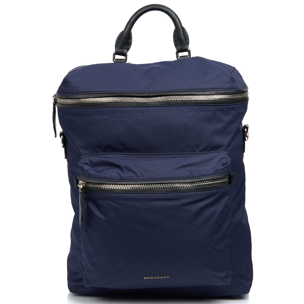 Burberry Backpack in Blue, Canvas