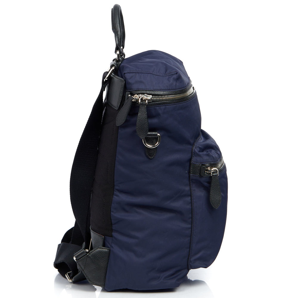 Burberry Backpack in Blue, Canvas