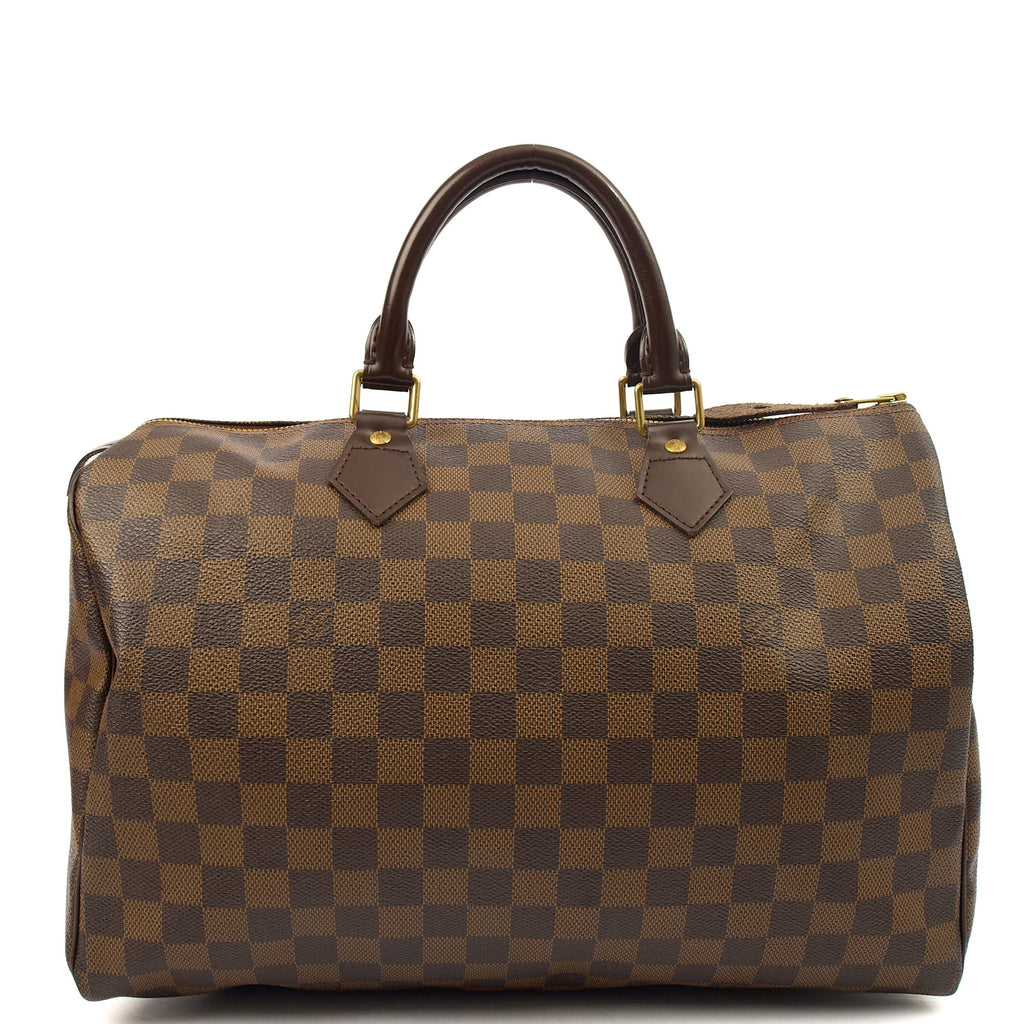 Louis Vuitton Tote Speedy 35 in Damier Ebene, Canvas