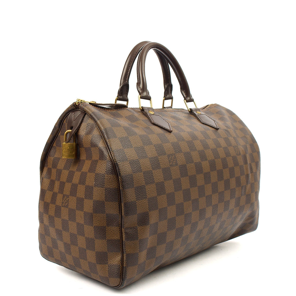 Louis Vuitton Tote Speedy 35 in Damier Ebene, Canvas