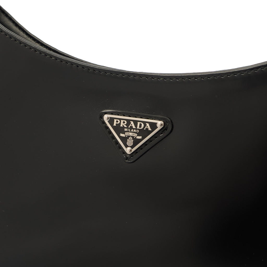 Prada Shoulder Bag Cleo Shoulder Bag in Black, Patent Leather