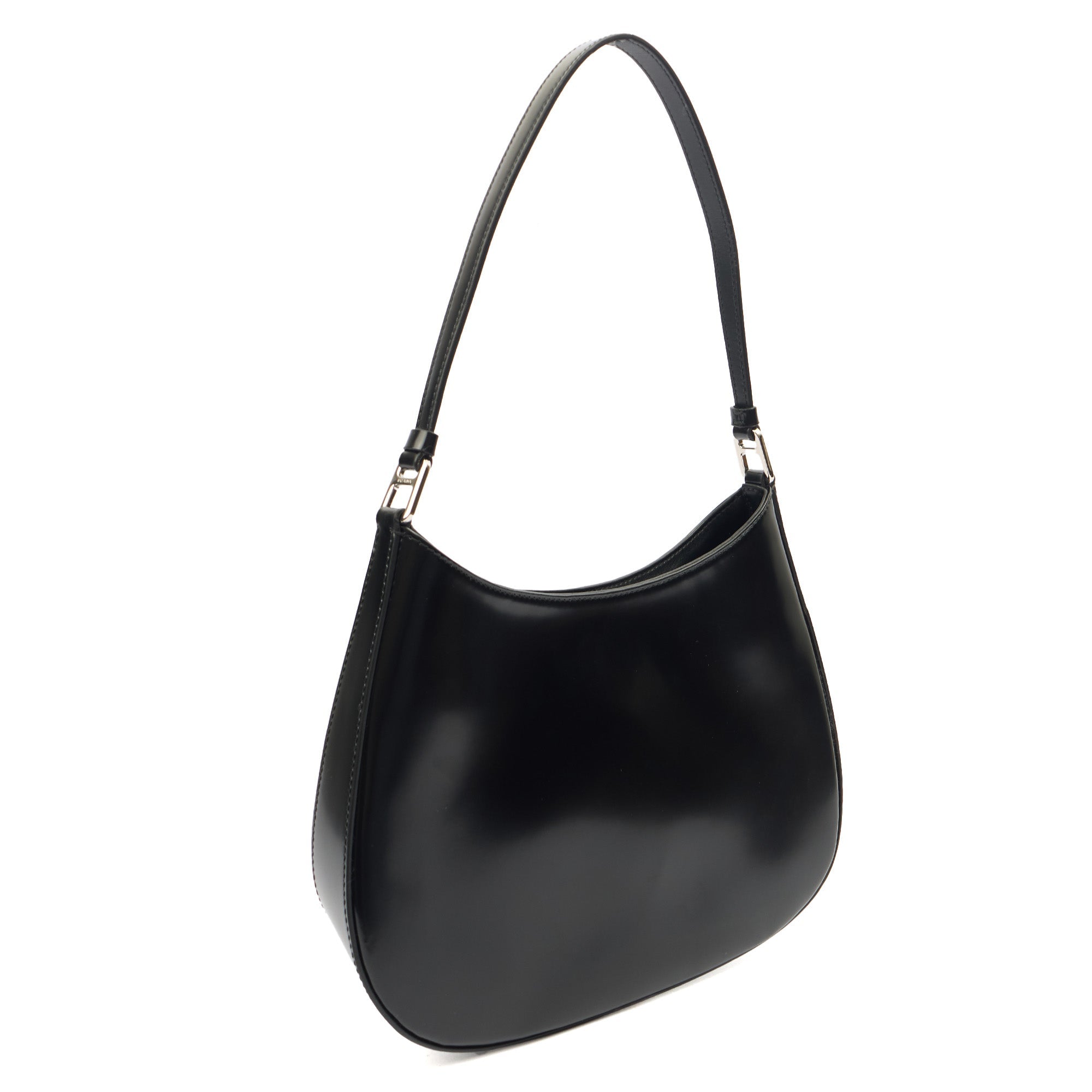 Prada Shoulder Bag Cleo Shoulder Bag in Black, Patent Leather