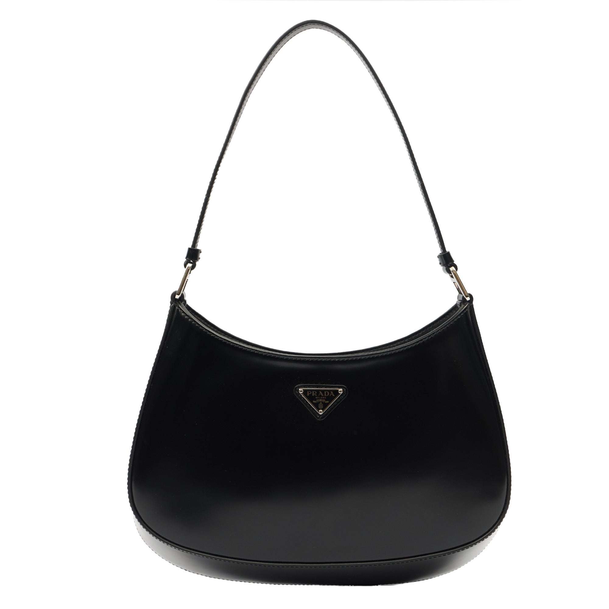 Prada Shoulder Bag Cleo Shoulder Bag in Black, Patent Leather