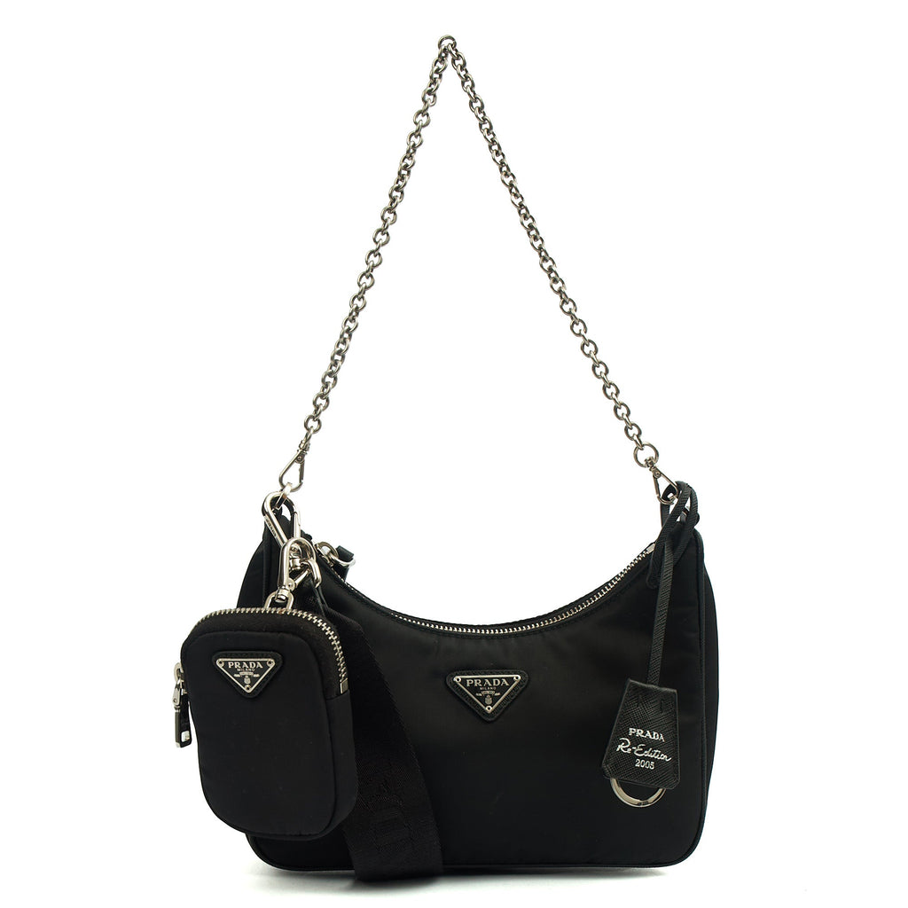 Prada Cross Body Re-Edition 2005 Bag in Black, Nylon