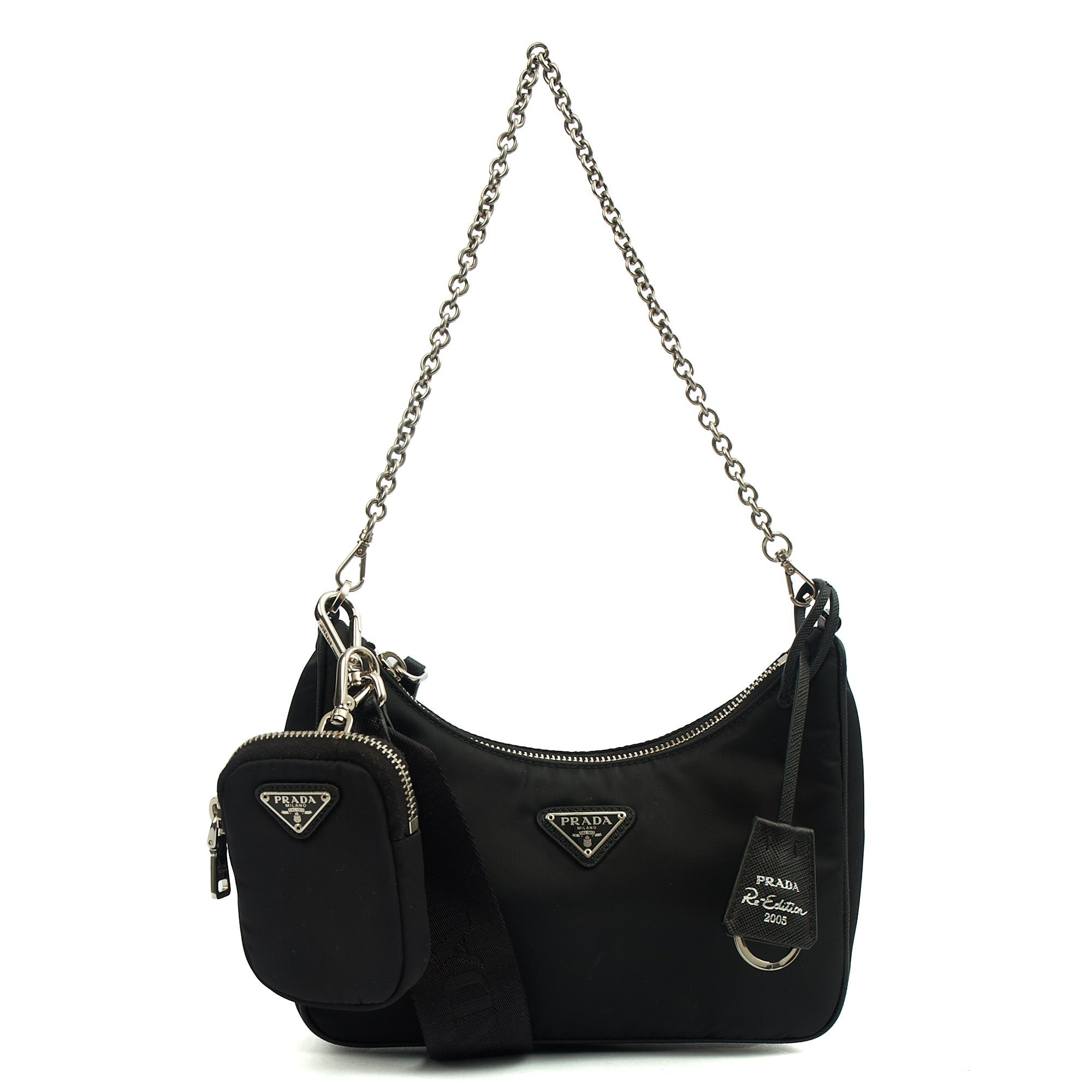 Prada Cross Body Re-Edition 2005 Bag in Black, Nylon