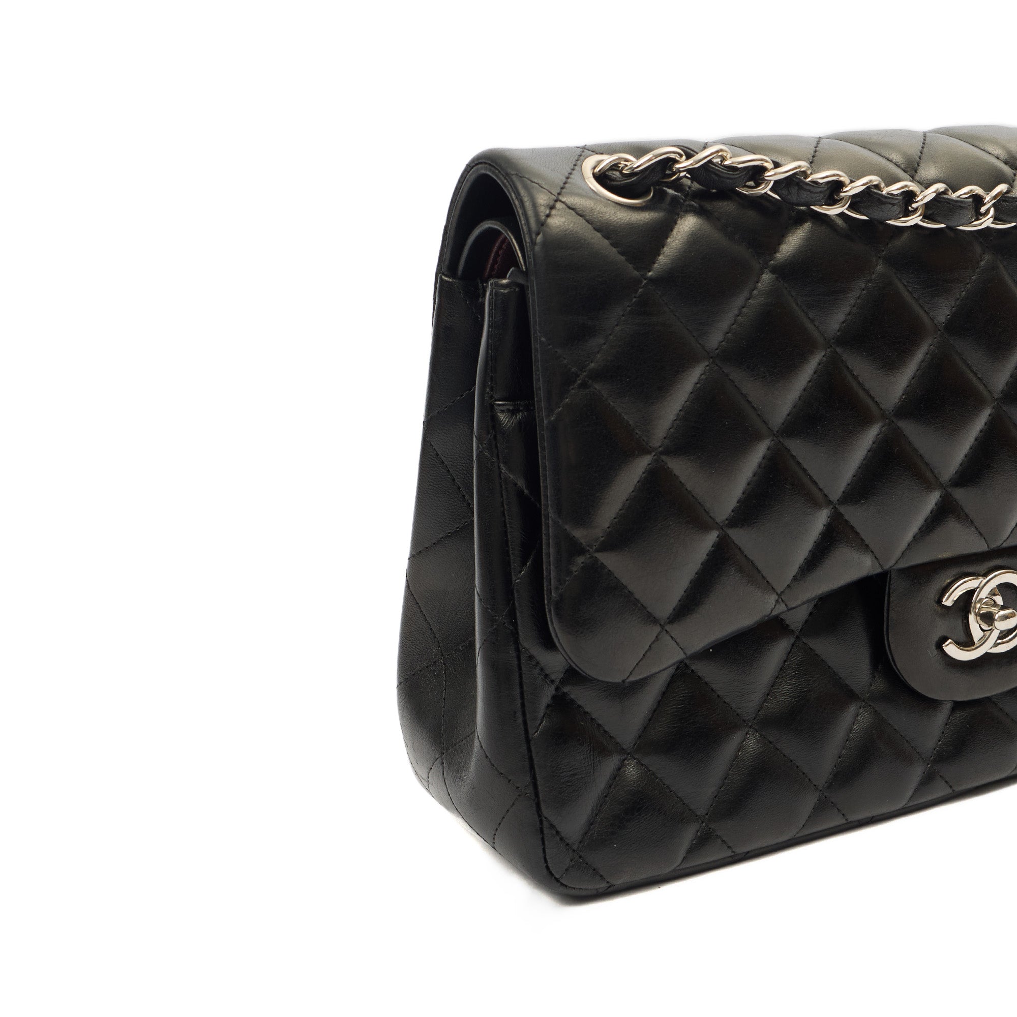 Chanel Shoulder Bag Classic Double Flap - Large in invalid, Lambskin Leather