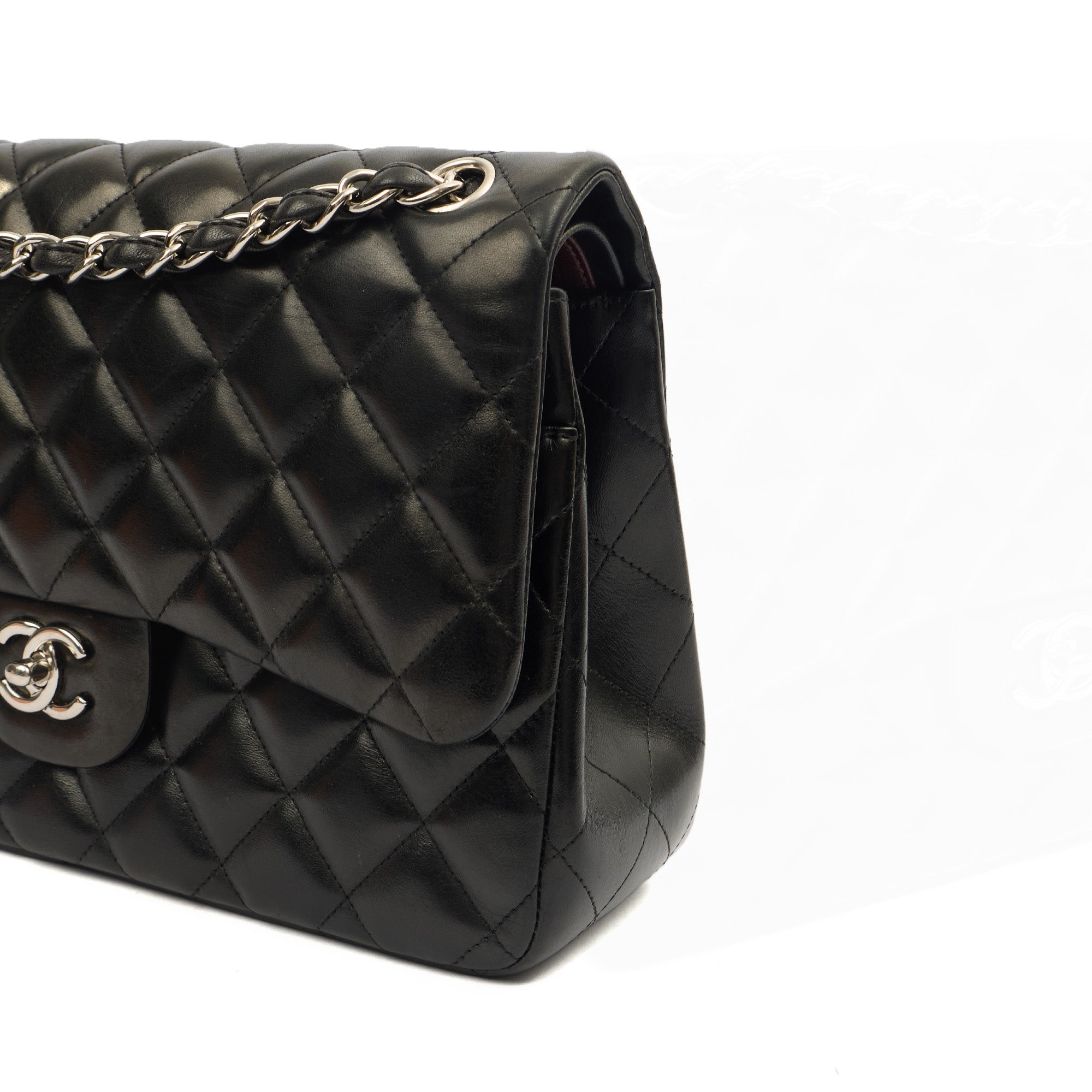 Chanel Shoulder Bag Classic Double Flap - Large in invalid, Lambskin Leather