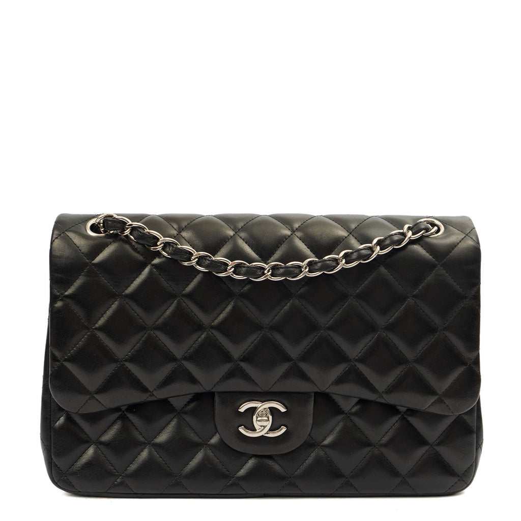 Chanel Shoulder Bag Classic Double Flap - Large in invalid, Lambskin Leather