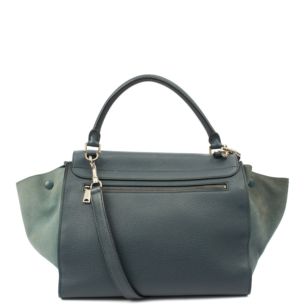 Celine Shoulder Bag Trapeze - Large in Blue, Leather