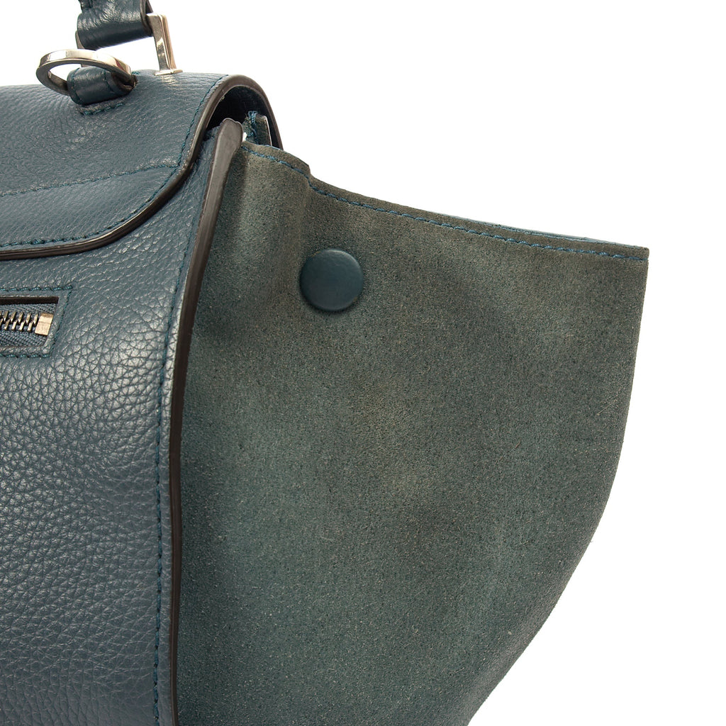 Celine Shoulder Bag Trapeze - Large in Blue, Leather