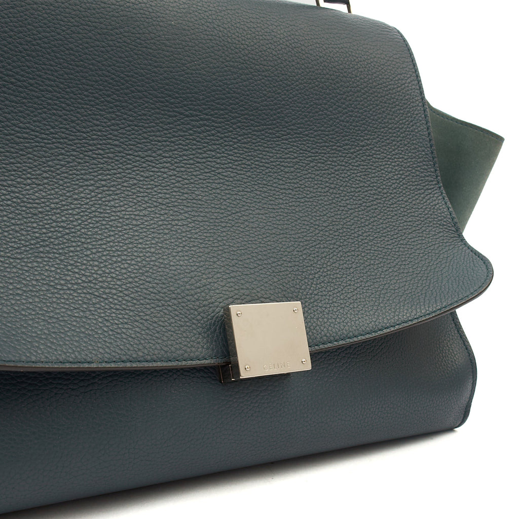 Celine Shoulder Bag Trapeze - Large in Blue, Leather