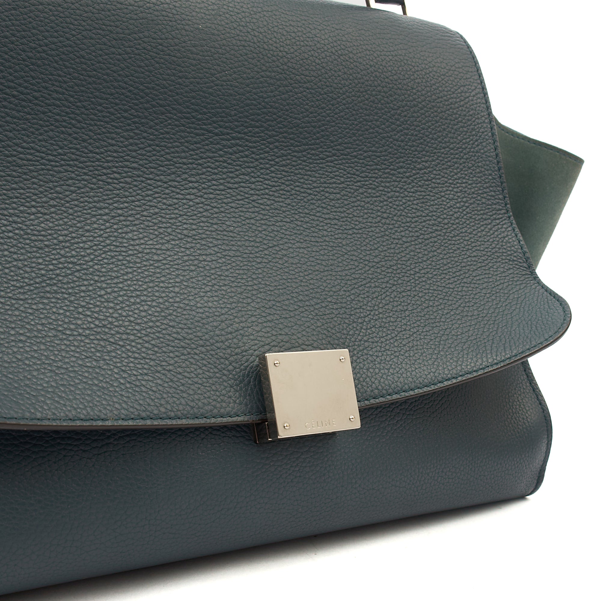 Celine Shoulder Bag Trapeze - Large in Blue, Leather