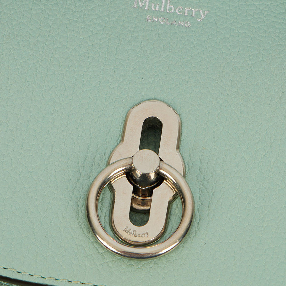 Mulberry Cross Body Amberley Satchel - Mini in Blue, Calfskin Leather