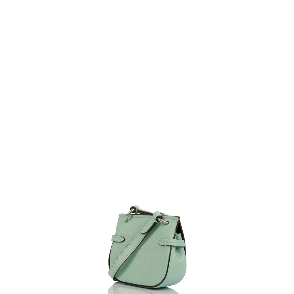 Mulberry Cross Body Amberley Satchel - Mini in Blue, Calfskin Leather