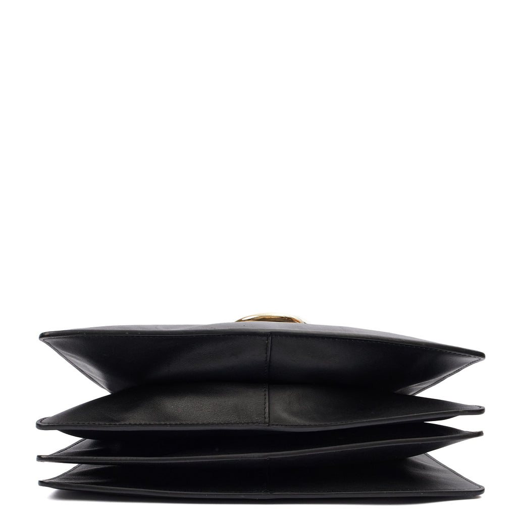 Chloe Satchel Faye - Medium in Black, Leather