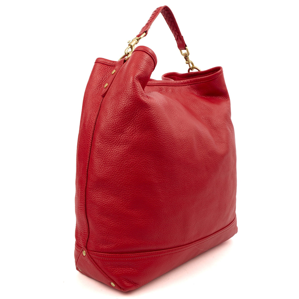 Mulberry Tote Effie Hobo in Red, Calfskin Leather