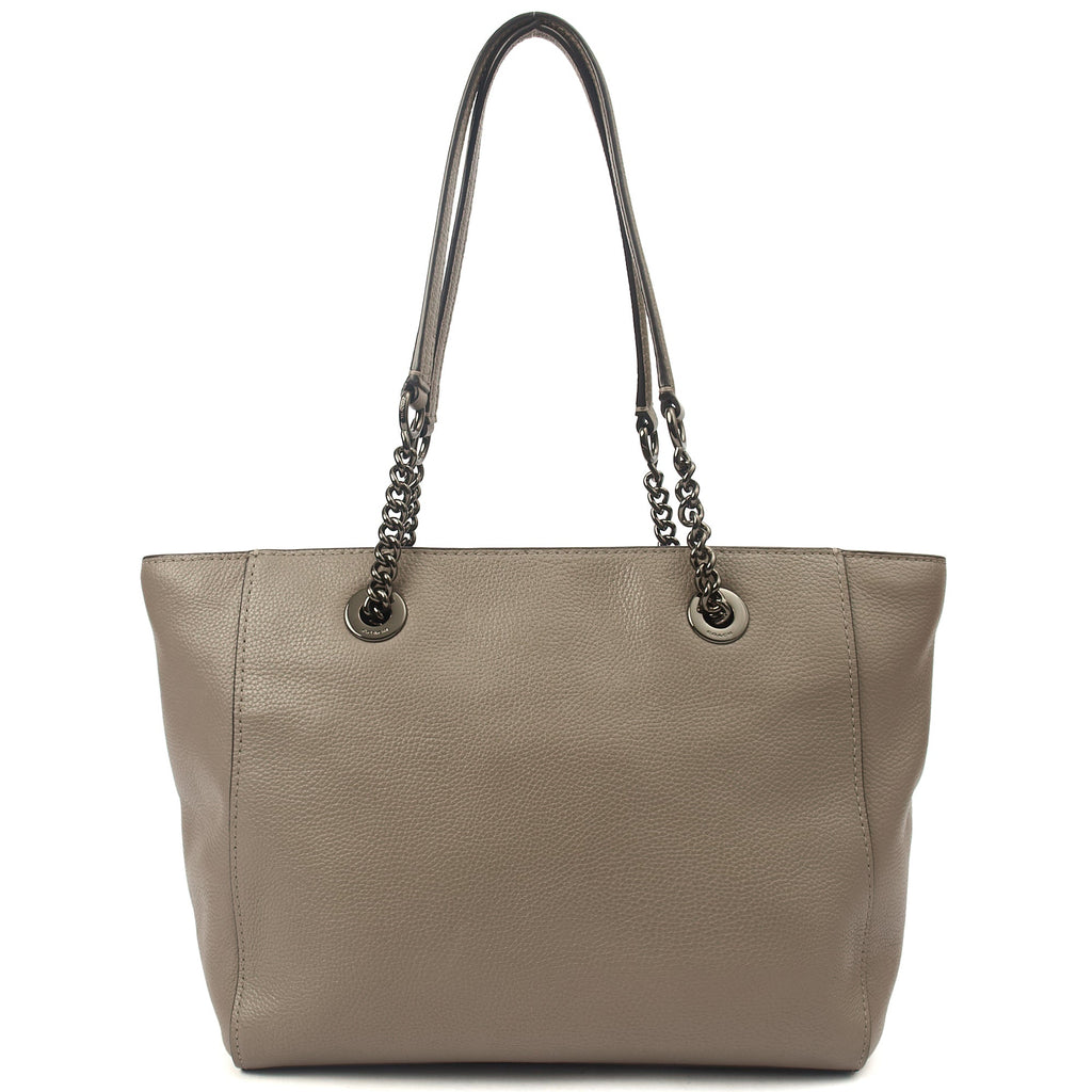 Coach Tote Turnlock Tote in Grey, Leather