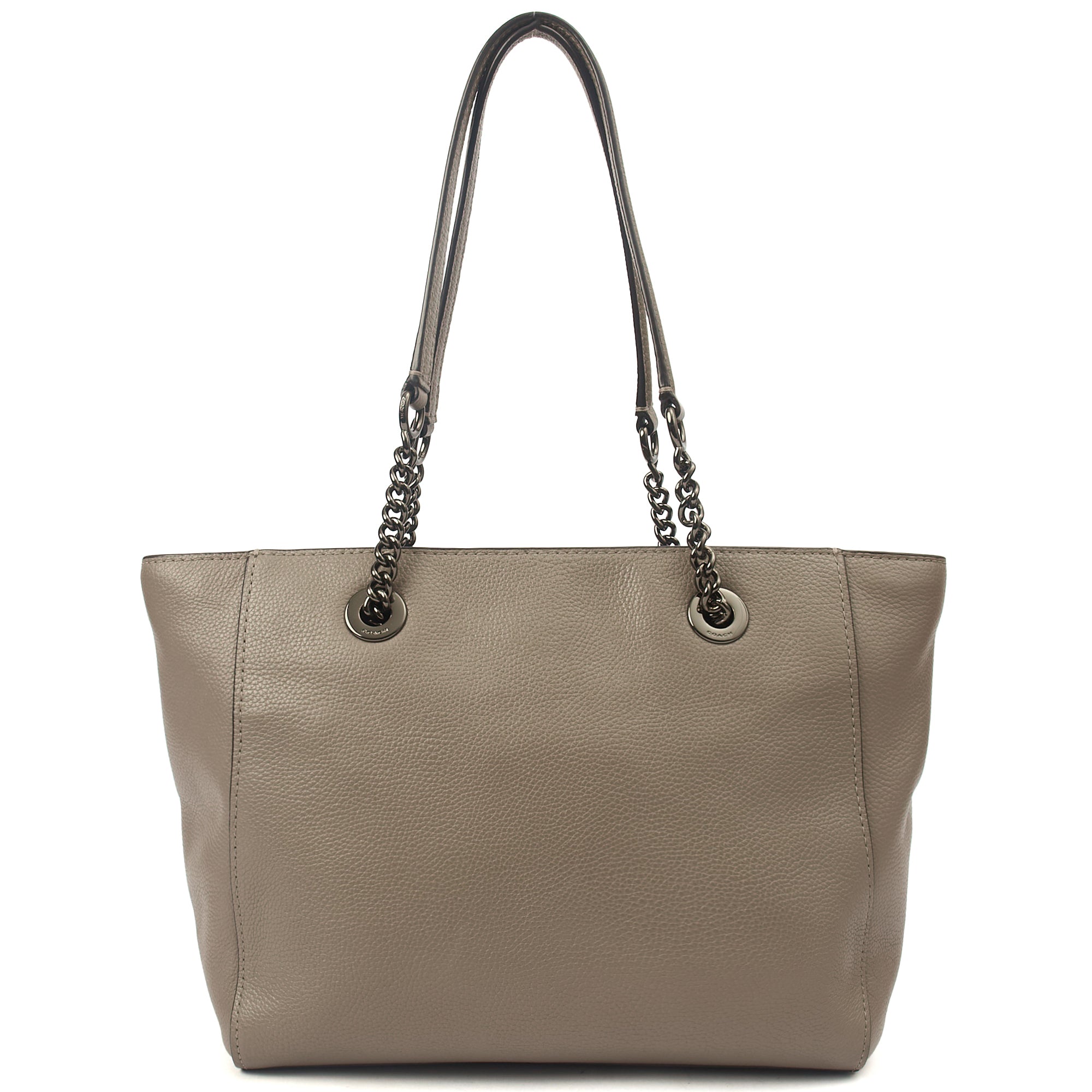 Coach Tote Turnlock Tote in Grey, Leather