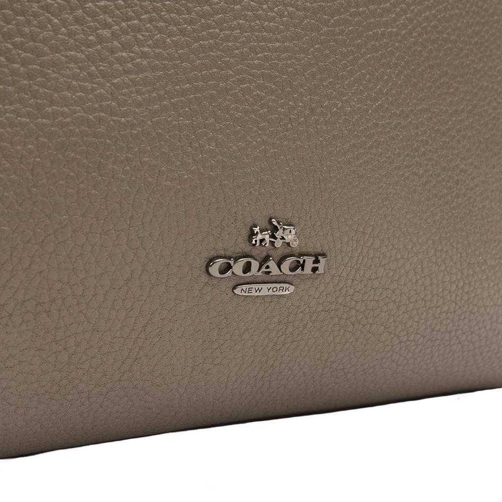 Coach Tote Turnlock Tote in Grey, Leather