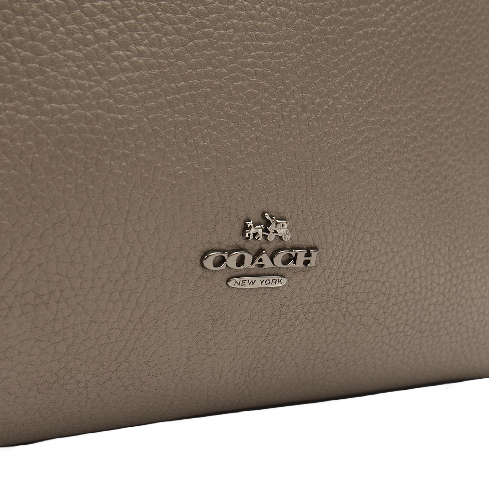 Coach Tote Turnlock Tote in Grey, Leather