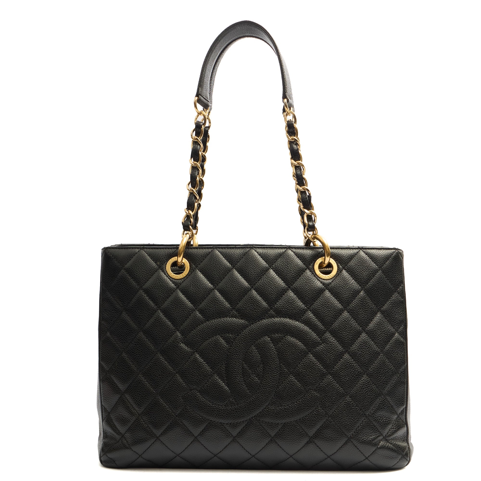 Chanel Tote Grand Shopping Tote in Black, Leather