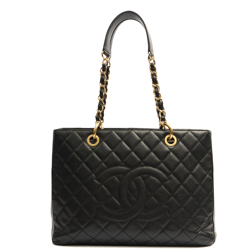 Chanel Tote Grand Shopping Tote in Black, Leather