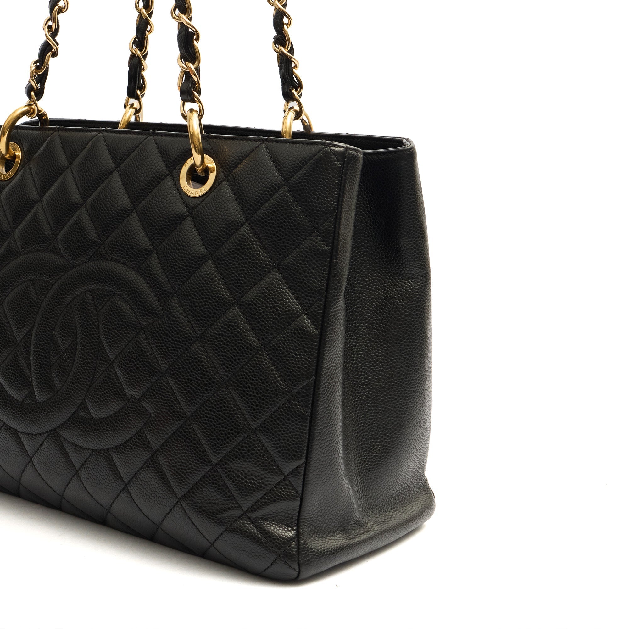 Chanel Tote Grand Shopping Tote in Black, Leather