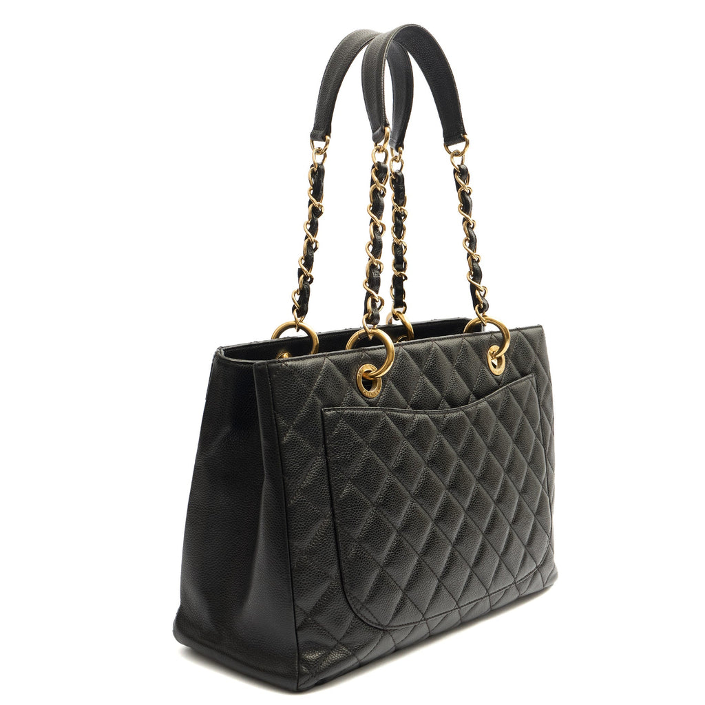 Chanel Tote Grand Shopping Tote in Black, Leather