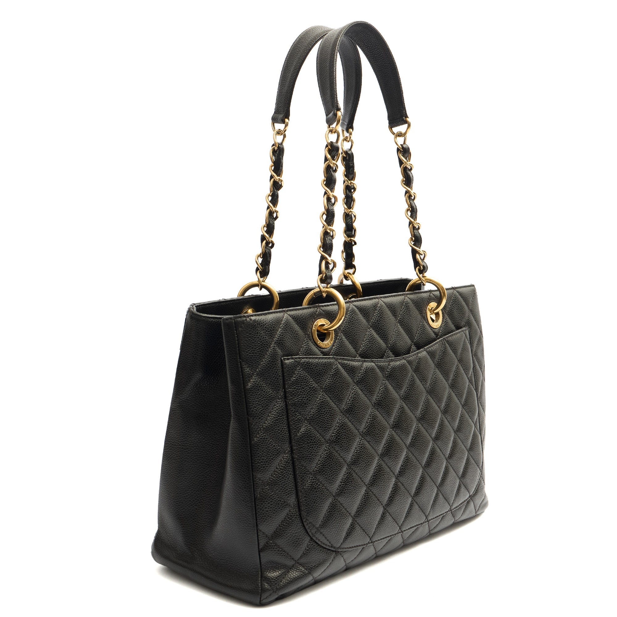 Chanel Tote Grand Shopping Tote in Black, Leather