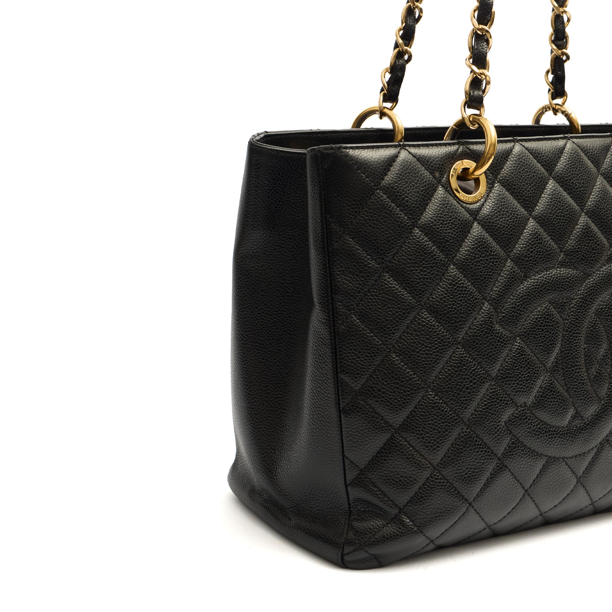 Chanel Tote Grand Shopping Tote in Black, Leather