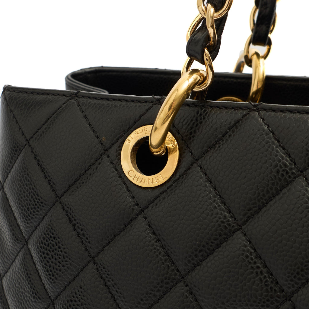 Chanel Tote Grand Shopping Tote in Black, Leather