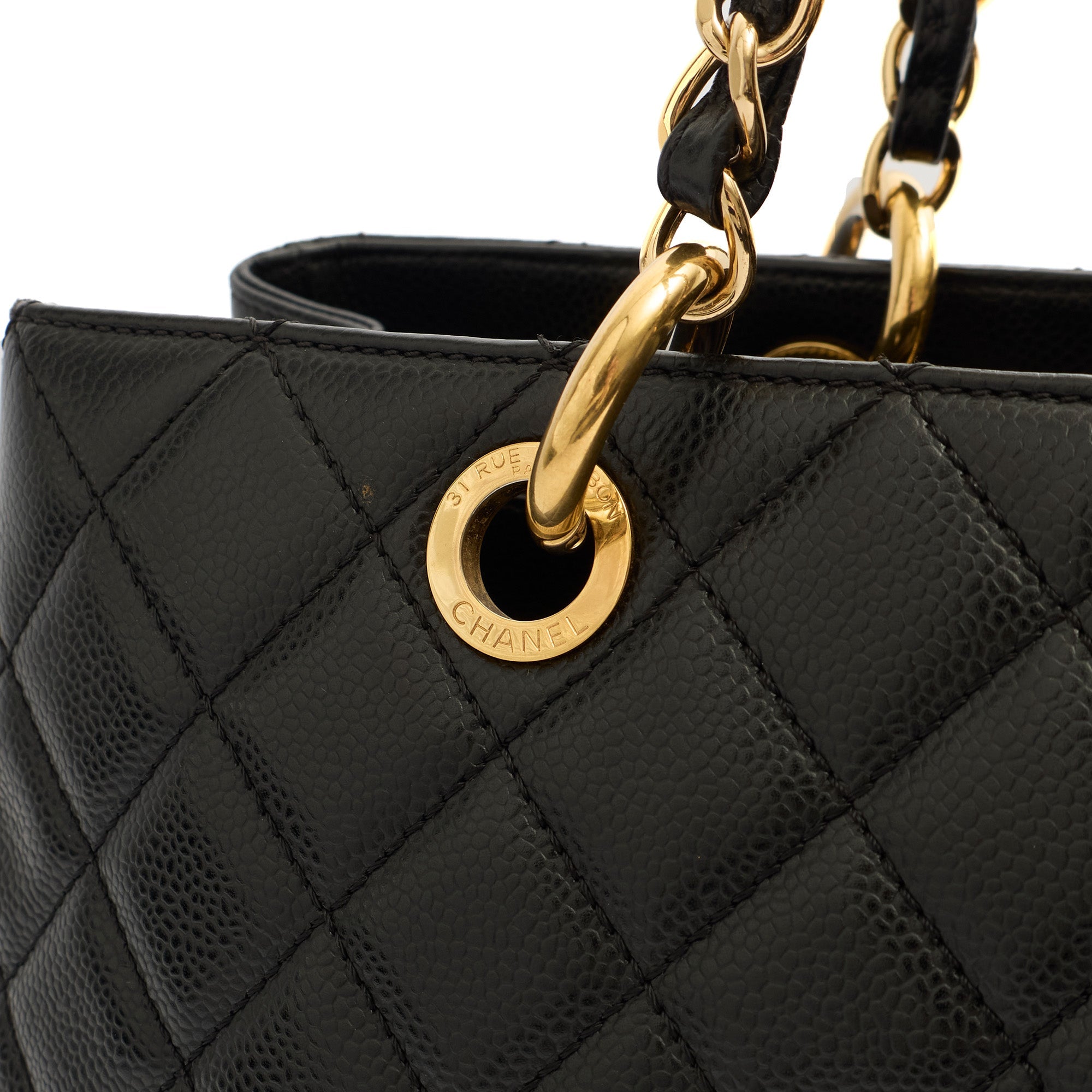 Chanel Tote Grand Shopping Tote in Black, Leather
