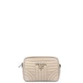Prada Diagramme Wallet on Chain in Neutral, Leather