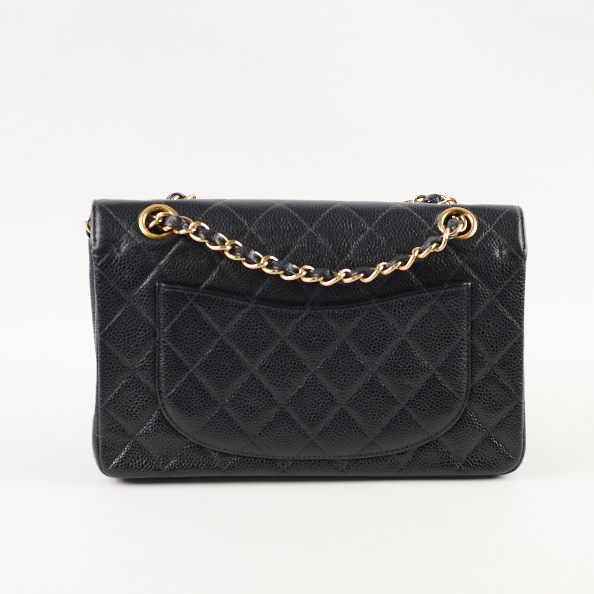 Chanel Classic Flap 24k Small Caviar Black