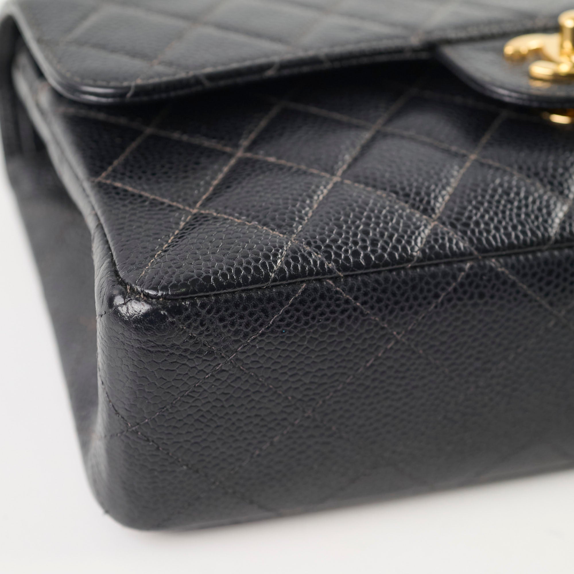 Chanel Classic Flap 24k Small Caviar Black