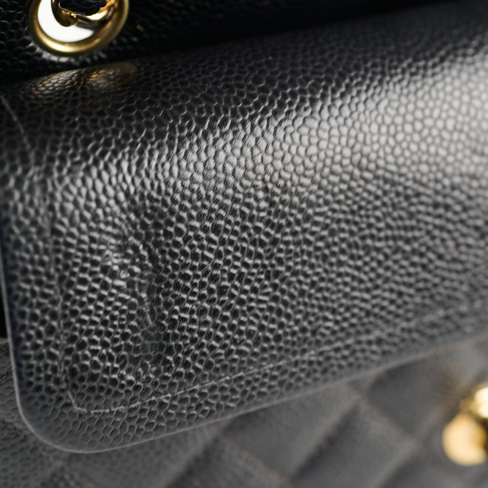 Chanel Classic Flap 24k Small Caviar Black