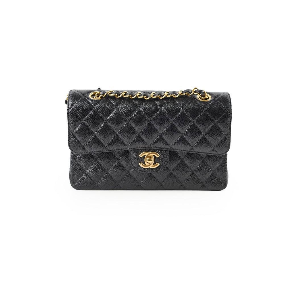 Chanel Small Classic Flap Black Caviar GHW 2024 (microchip)
