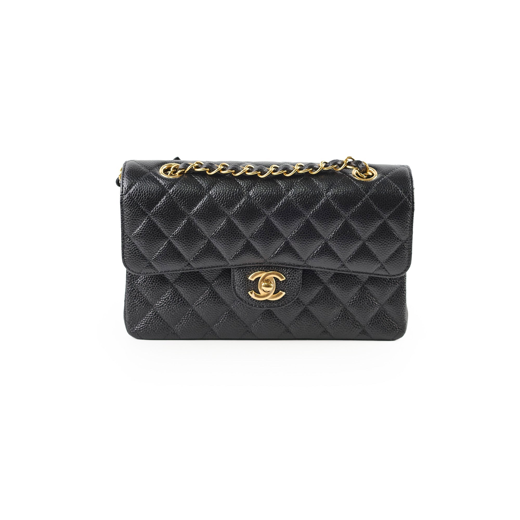 Chanel Small Classic Flap Black Caviar GHW 2024 (microchip)