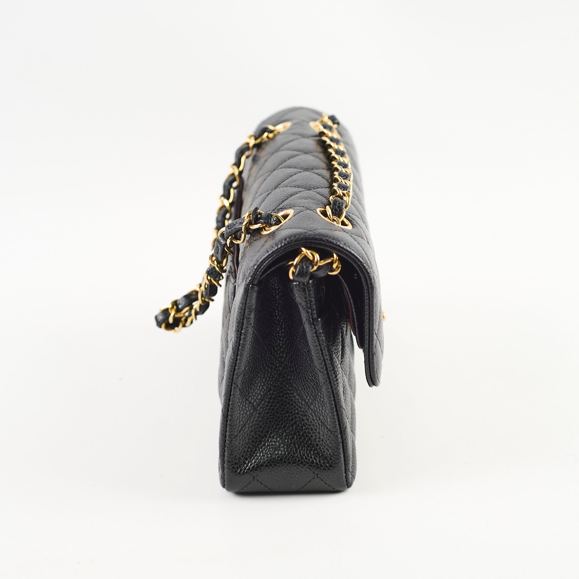 Chanel Small Classic Flap Black Caviar GHW 2024 (microchip)