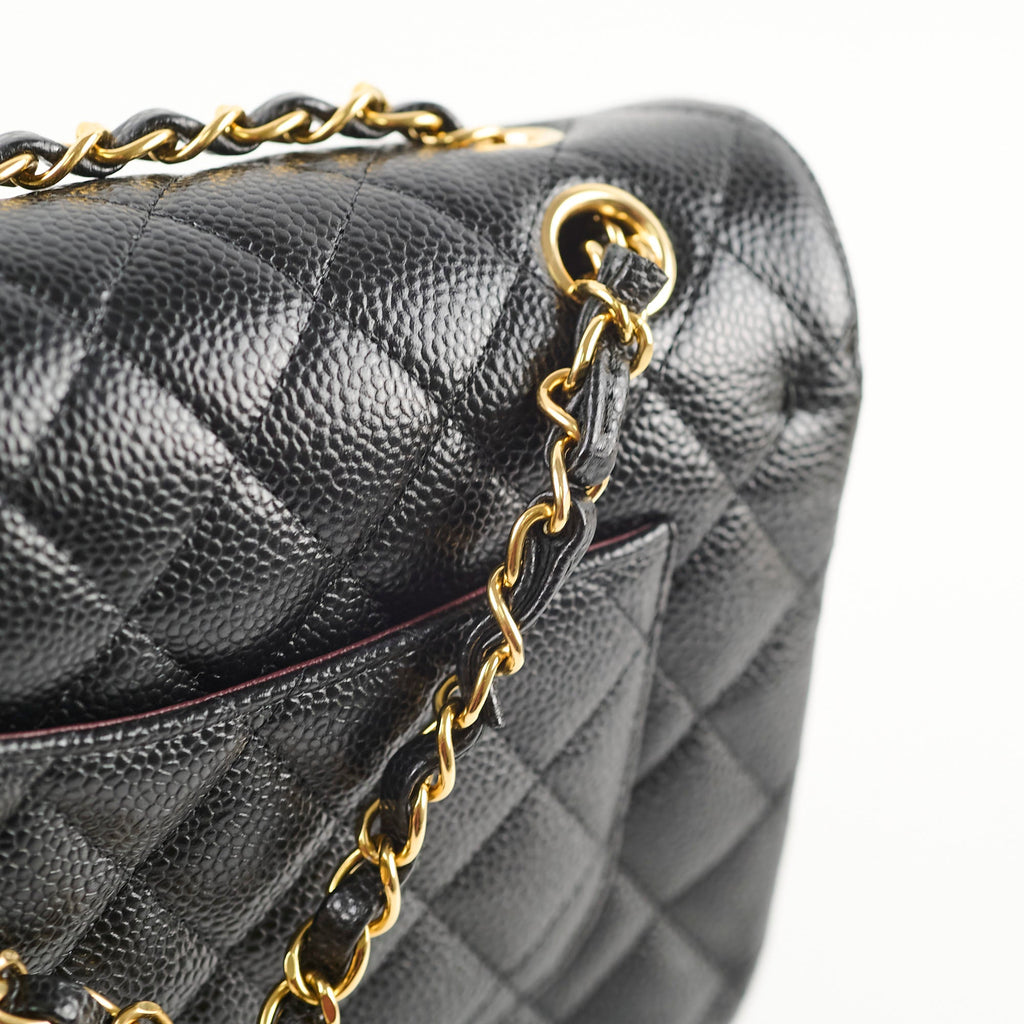 Chanel Small Classic Flap Black Caviar GHW 2024 (microchip)