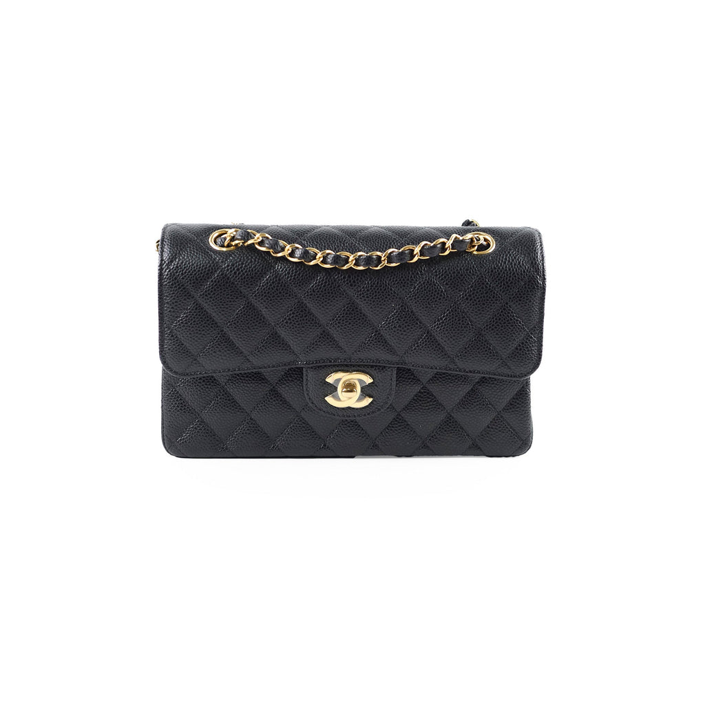 Chanel Classic Flap Small Caviar Black - Microchipped