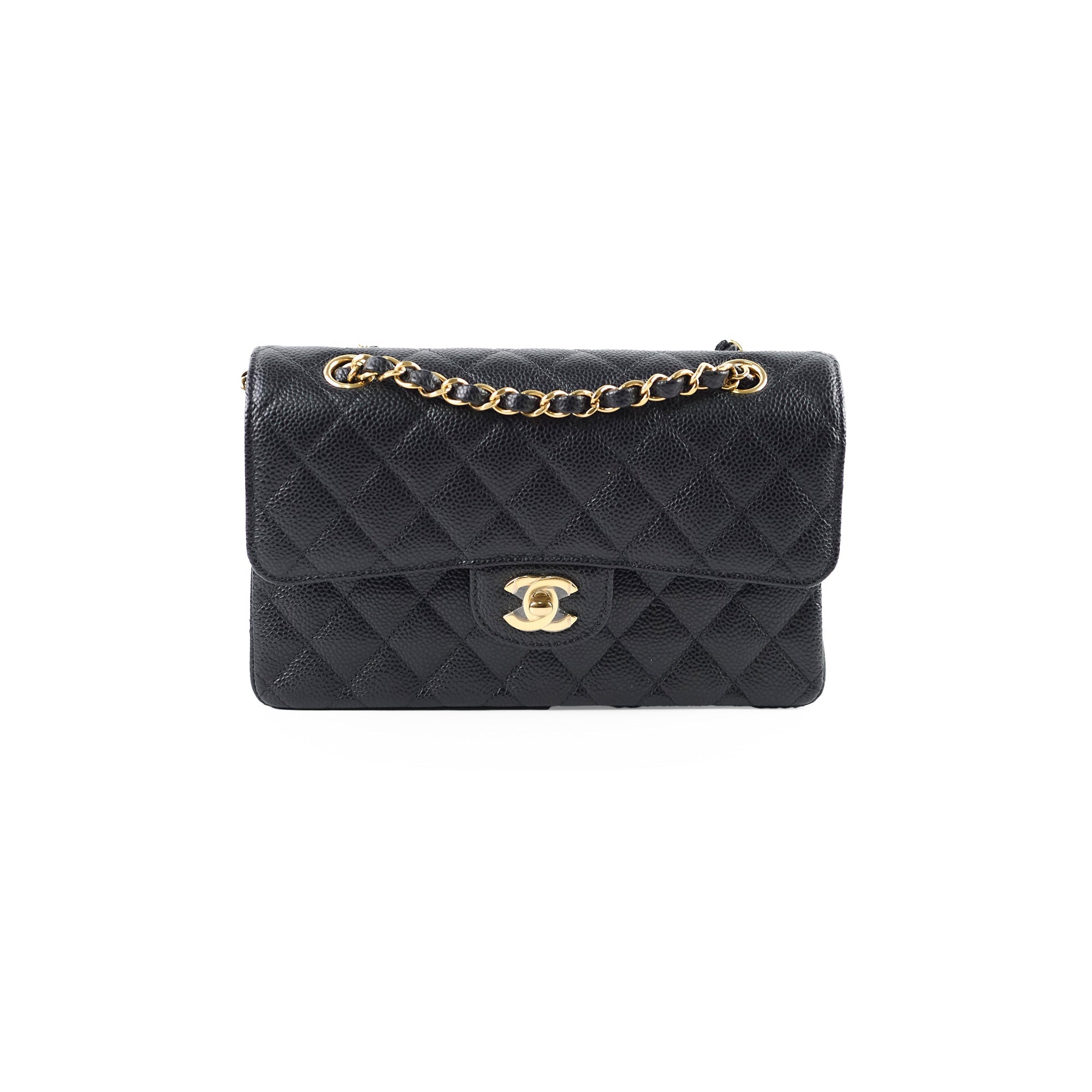 Chanel Classic Flap Small Caviar Black - Microchipped