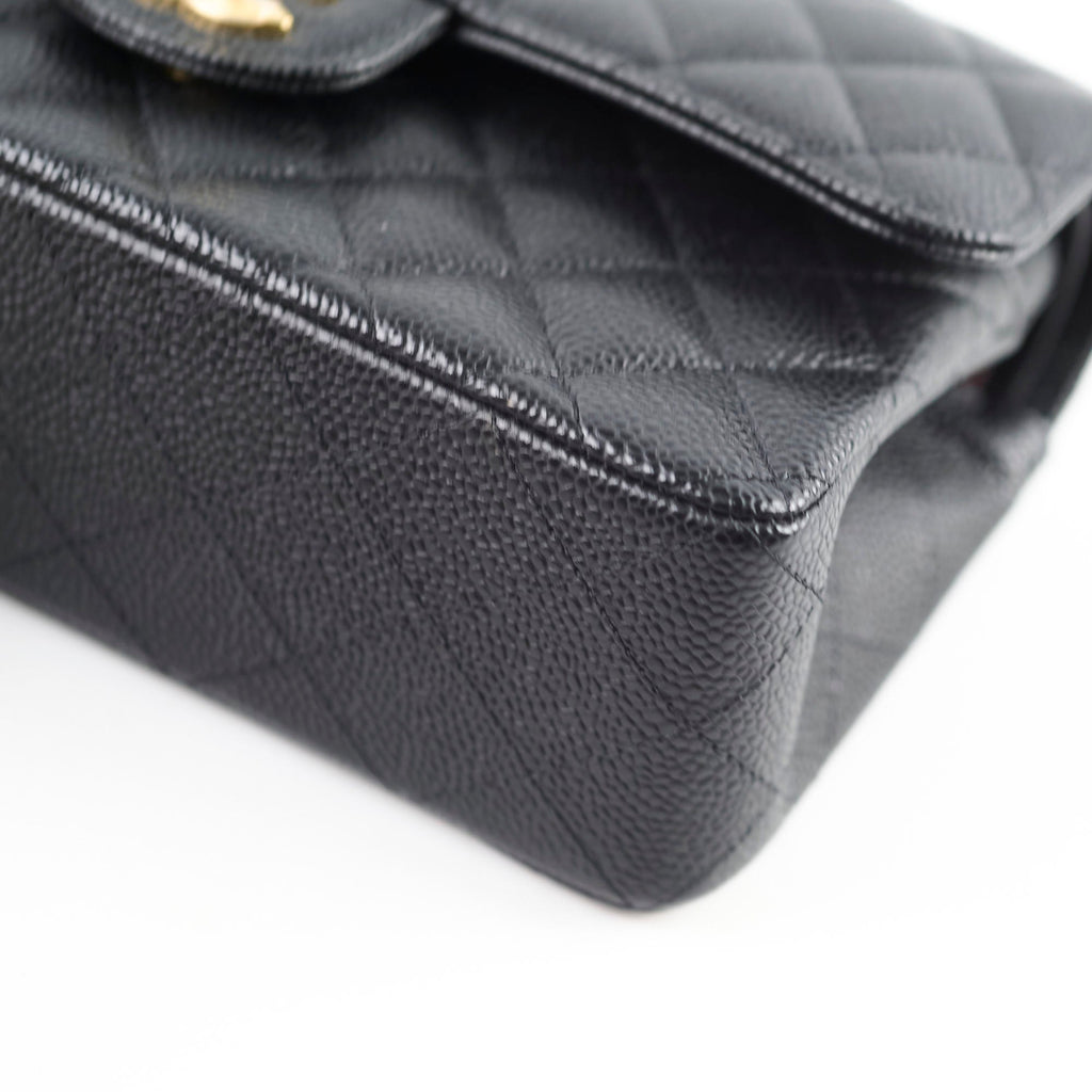 Chanel Classic Flap Small Caviar Black - Microchipped