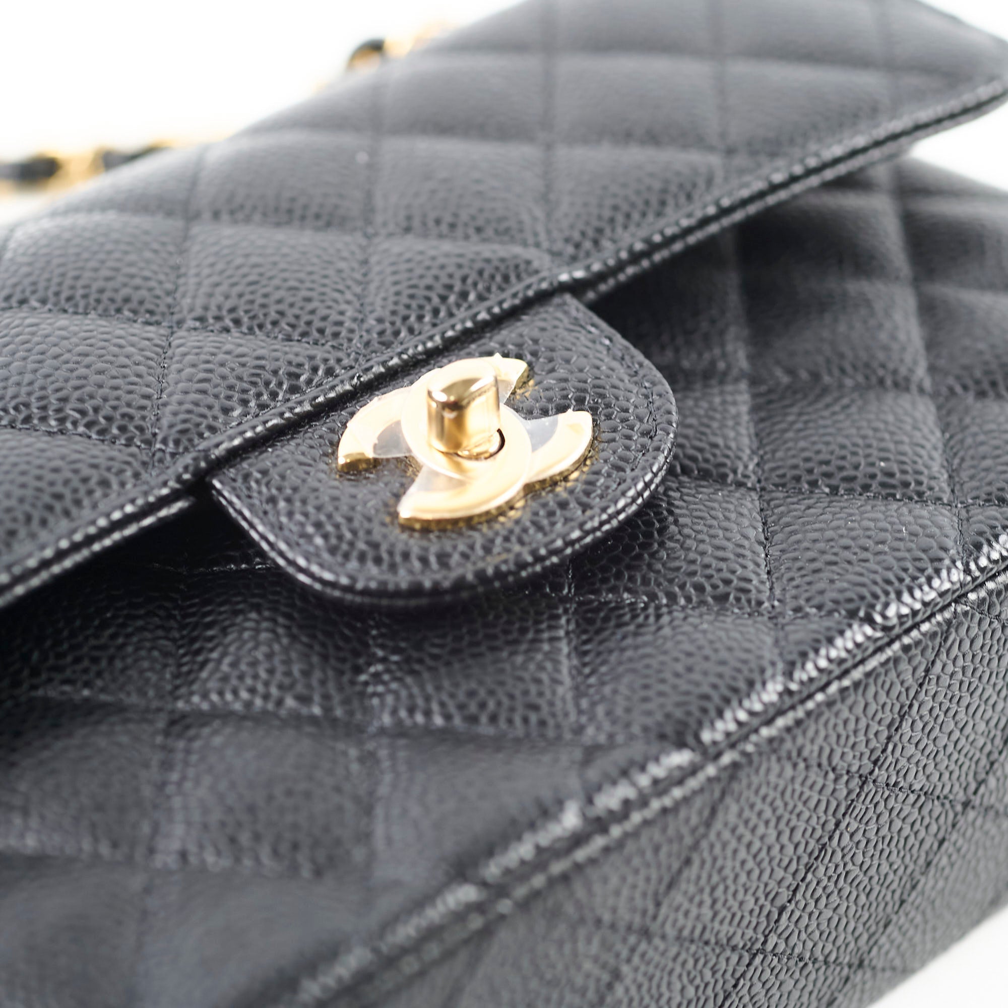 Chanel Classic Flap Small Caviar Black - Microchipped