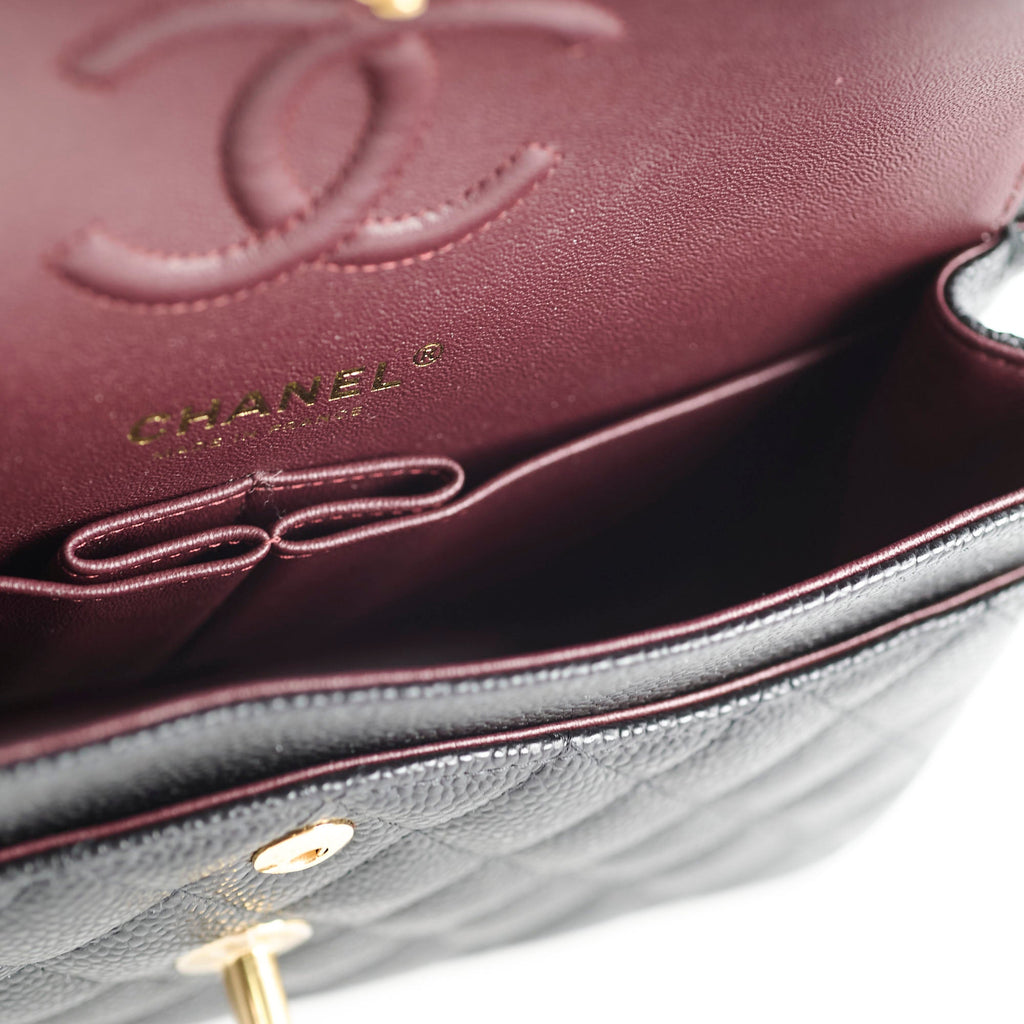 Chanel Classic Flap Small Caviar Black - Microchipped