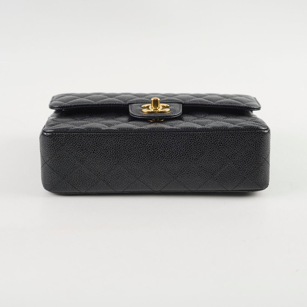 Chanel Small Caviar Double Classic Flap Black GHW