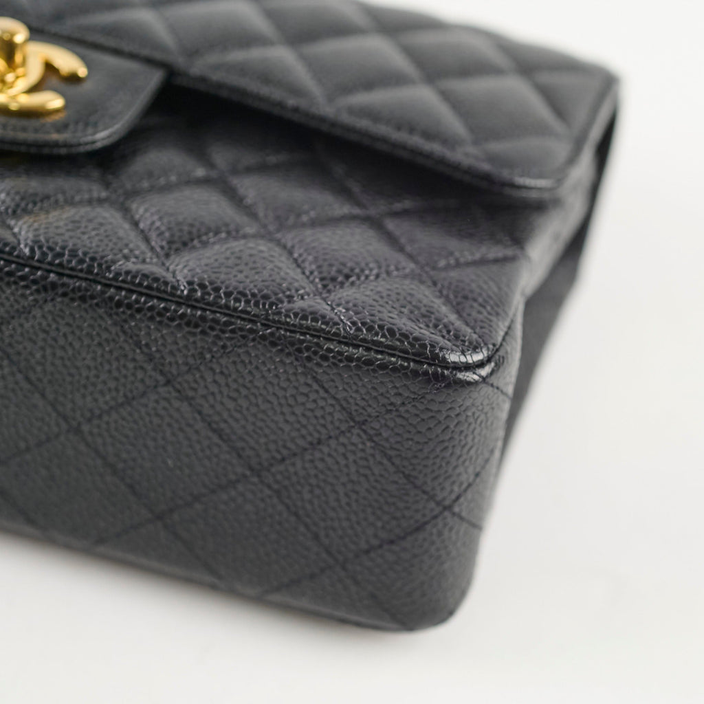Chanel Small Caviar Double Classic Flap Black GHW