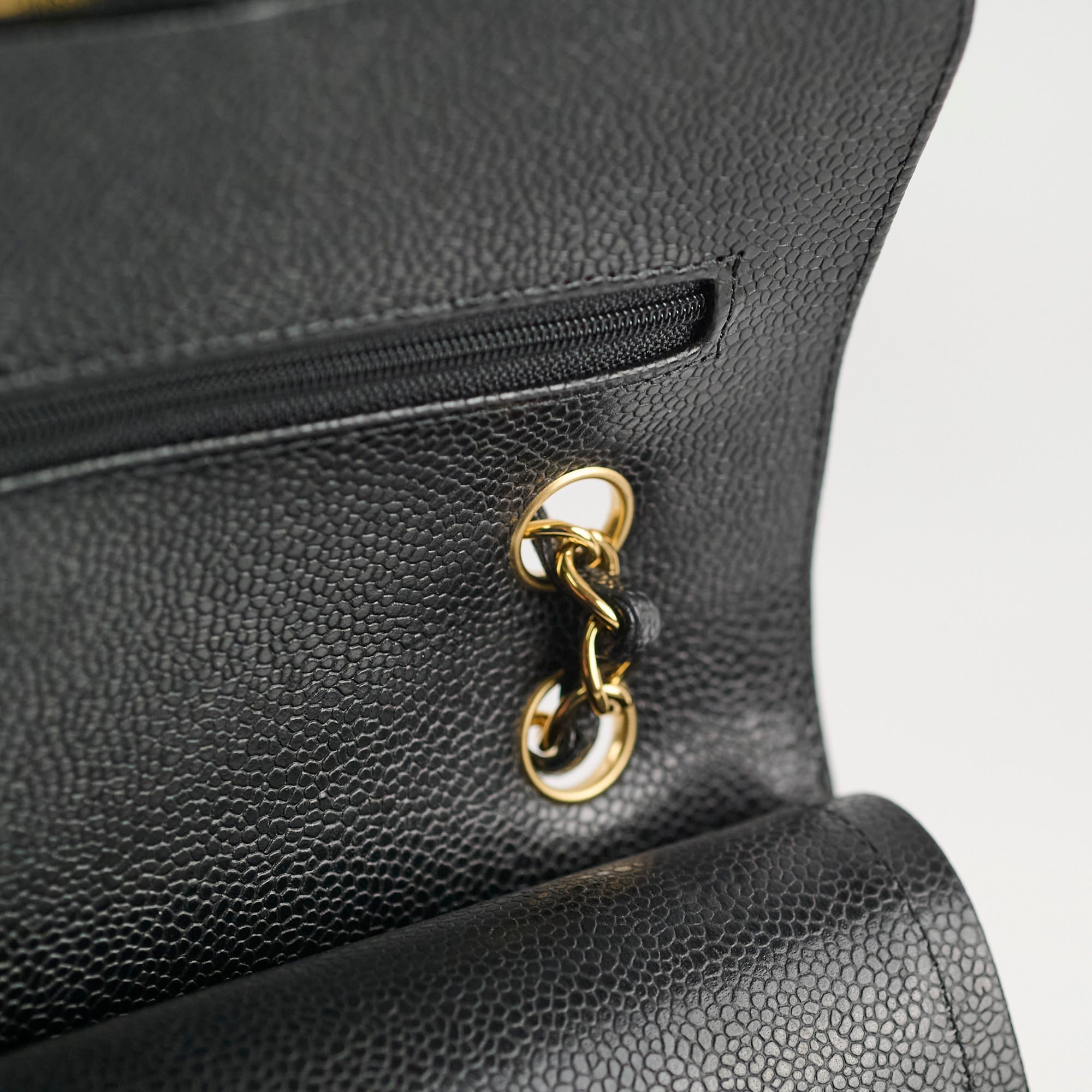 Chanel Small Caviar Double Classic Flap Black GHW
