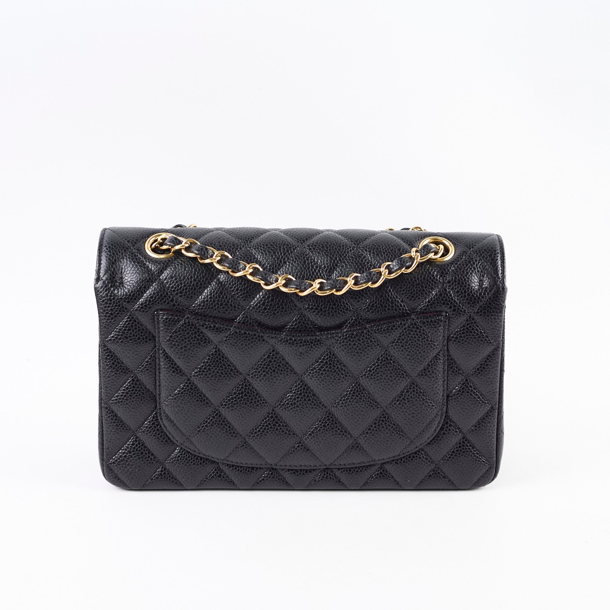 Chanel Small Classic Flap Black Caviar GHW